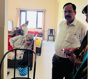 Govt Bikram college students visited Old Age Home