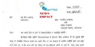 royalpatiala.in News Impact: forest department issues notices to advertisers for nailing advertisements on trees in Patiala