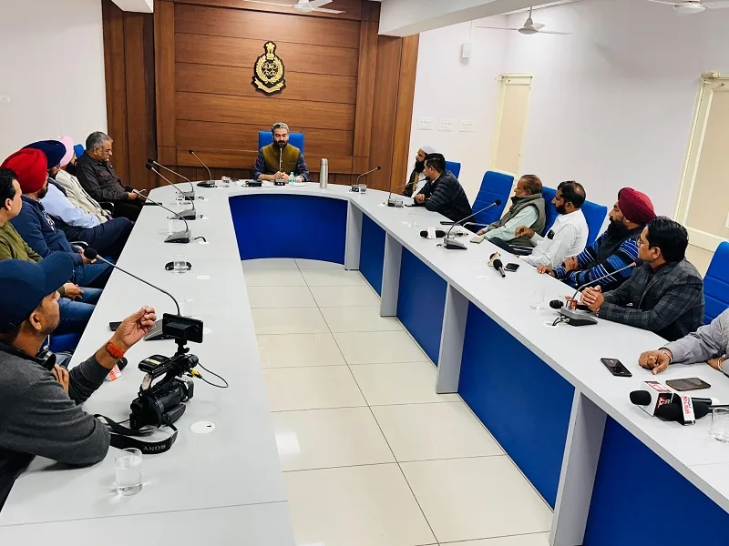 Newly appointed SSP holds first introductory meeting with Malerkotla journalists