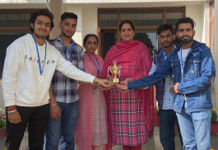 Govt Bikram College students brings laurels; runners up in inter college chess tournament