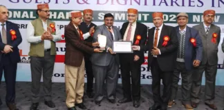 Prof. Shailesh Sharma from COP- Bela receives Best Author Award