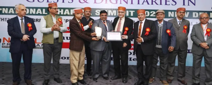 Prof. Shailesh Sharma from COP- Bela receives Best Author Award