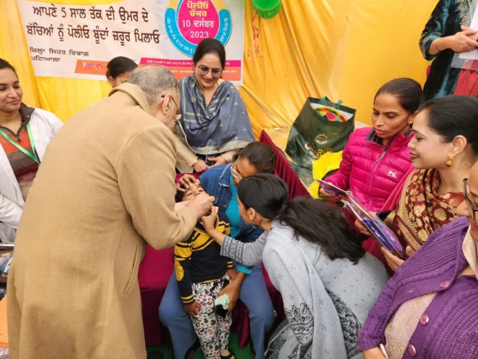 Mission Polio Free Punjab launched; Dr. Balbir Singh started three day Vaccination drive