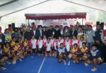 Sukhbir Badal encourages players participating in Women National Kabaddi Championship