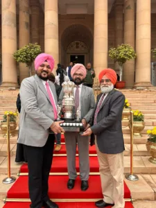 GNDU creates history in sports world by clinching MAKA trophy for record 25th time; VC receives it from President of India