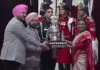 VC receiving MAKA trophy for 25th time from President of India