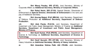 Punjab cadre senior IFoS officer promoted as additional secretary