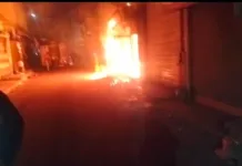 Fire breaks out at a shop in Patiala; major tragedy averted