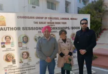 Chandigarh group of colleges organized literature festival , book fair