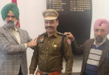 Piping ceremony in Patiala: DIG decorates newly promoted lone inspector from Patiala as DSP