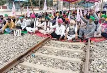 Govt, police atrocities: 4 hours ‘Rail Roko’ protest announced by farmers’ in Punjab; Tikait extended support-Photo courtesy- The Indian Express