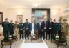 Governor Purohit plays a perfect host during meeting with officers of National Defence College at Punjab Raj Bhawan