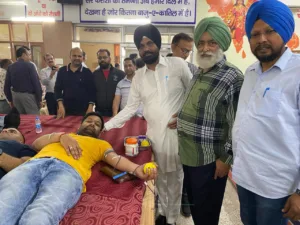 General category Welfare Federation joins blood donation camp by Bharat Vikas Parishad