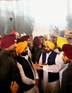 Despite heavy rainfall and storm, Bhagwant Mann remains committed to address gathering in Sri Fatehgarh Sahib