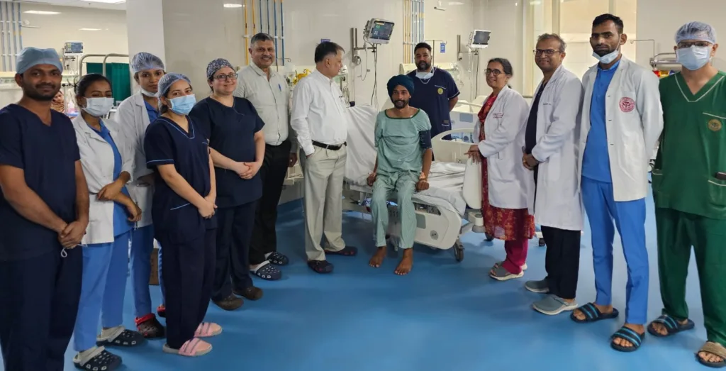 Maiden video-assisted thoracoscopic surgery (VATS) done at AIIMS Bathinda to remove tumor originating from spinal cord 