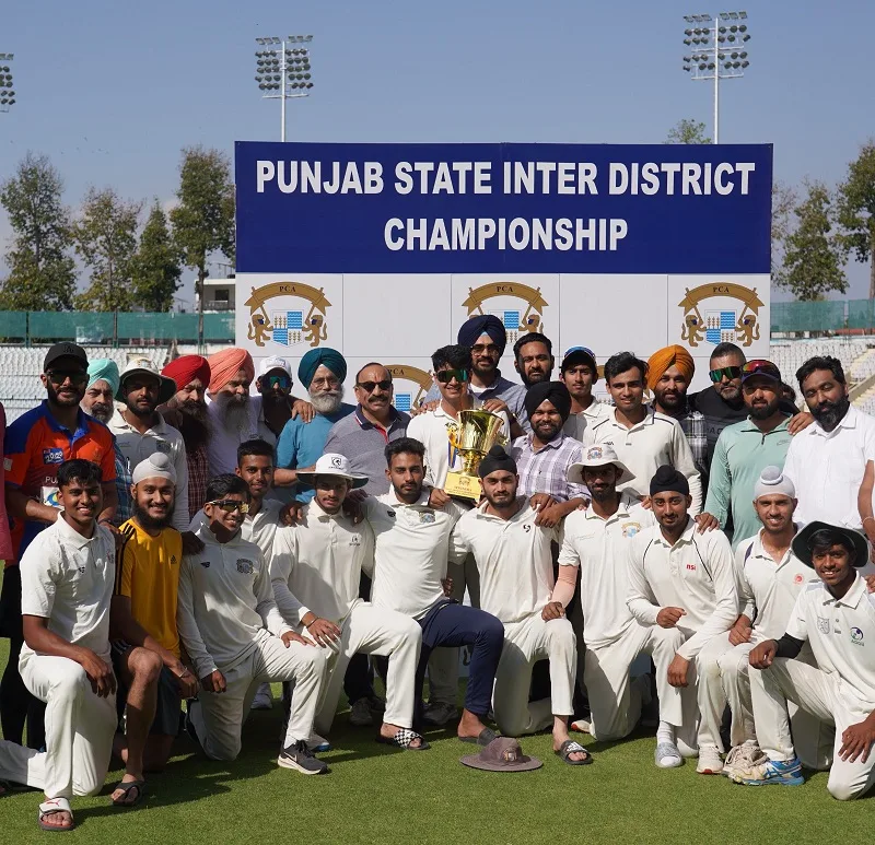 Mohali District Cricket Association becomes the winner of Punjab State Inter District Under 23 Cricket Championship