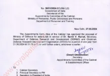 DRDO Chairman gets extension