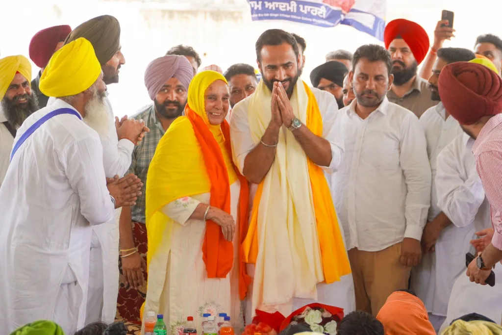 CM Mother’s Appeal to Voters: just as you supported my son Bhagwant Maan, so support Meet Hayer 