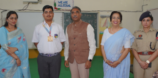 Police D.A.V Public School Patiala student wins accolades 