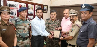 NCC Cadet Shubham Verma from Patiala crack All India AFCAT test, figure in 12th Rank; Modi College felicitated him