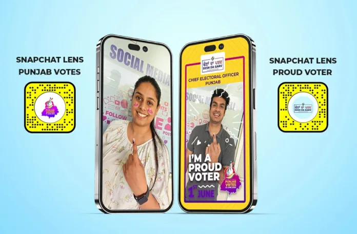 To attract young voters, CEO Punjab Office Launches New Filters on Snapchat; can upload their selfies using two attractive lenses