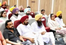 CM Bhagwant Mann holds meeting with the AAP leaders of Bathinda and Faridkot