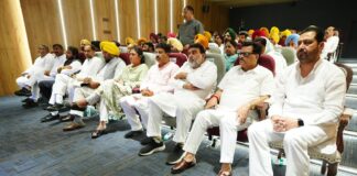 Chief Minister Bhagwant Mann held a meeting with AAP leaders of Ludhiana and Jalandhar Lok Sabha constituencies