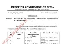 Election Commission announces Punjab, HP assembly by-poll elections schedule