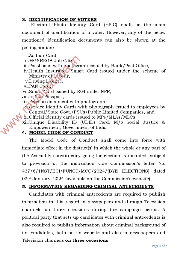 Election Commission announces Punjab, HP assembly by-poll elections schedule