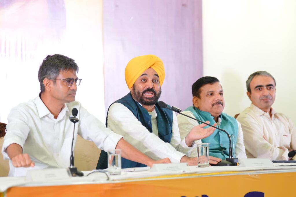 AAP blows election bugle in Haryana; AAP to contest solo in upcoming Haryana assembly elections: Bhagwant Mann