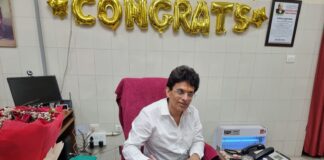 Dr Girish Sahni assumes charges as Medical Superintendent Govt. Rajindra Hospital