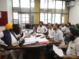 Minister Bains reviews progress on two bridge projects