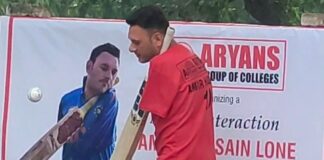 Popular JK Para Cricketer Amir Hussain Lone becomes Brand Ambassador of Aryans Group of Colleges