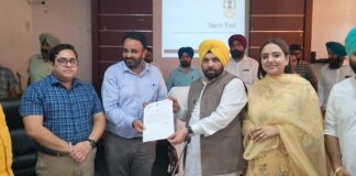 PSPCL Addl SE gets `Letter of Appreciation' from Punjab Power Minister Harbhajan Singh ETO