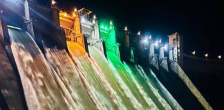 Due to heavy rains seven flood gates of Rihand Dam opened after 8 years