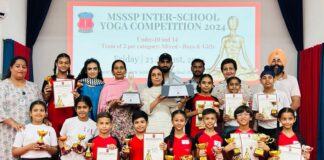 Modern School showcases regional Yoga talent in inter-school competition