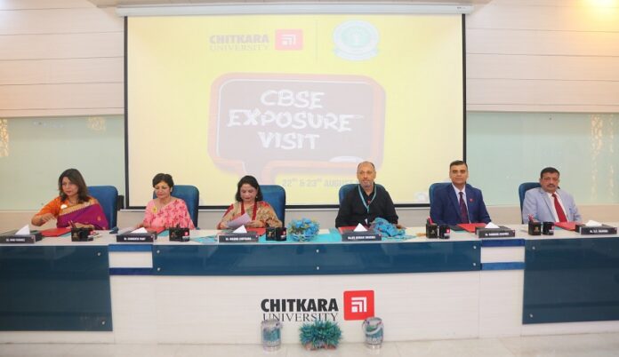 Chitkara University hosts the groundbreaking CBSE exposure visit in collaboration with CBSE for educational innovation and excellence