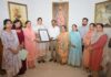 Govt Bikram College staff bids farewell to Pr. Ram Kumar