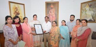 Govt Bikram College staff bids farewell to Pr. Ram Kumar