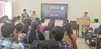 Lecture on cyber awareness organised by Govt Bikram College of Commerce