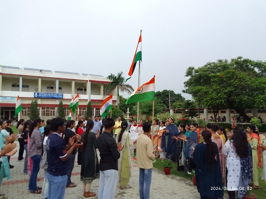 Independence Day celebrated at Govt Bikram College with Patriotism 