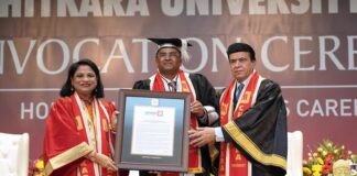 Chitkara University Confers Raj P Narayanam, Chairman of Zaggle, with Honorary Doctorate