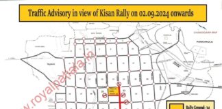Chandigarh Police issues traffic diversion route due to today’s Kisan rally in city beautiful