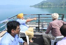 Water Resources Minister Jouramajra visits Bhakra Dam, reviews maintenance and water level