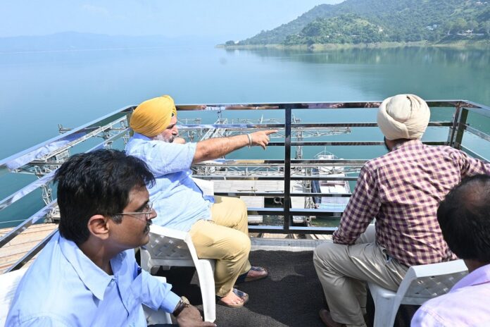 Water Resources Minister Jouramajra visits Bhakra Dam, reviews maintenance and water level