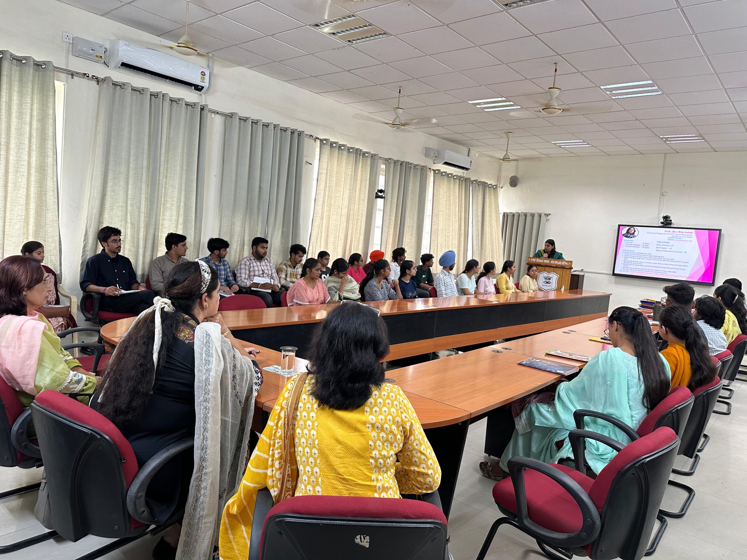 Extension lecture organised by Placement and Career Guidance Cell of Government Bikram College for its students