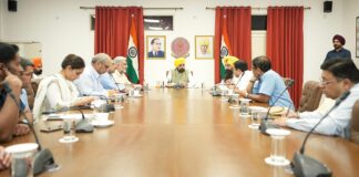 CM back in action mode chairs key meet; announces to give 25% more than their allotment paddy to first 750 Rice millers