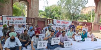 Technical Universities Teachers holding Protest over Non-Implementation of New Pay Scale by Punjab Government