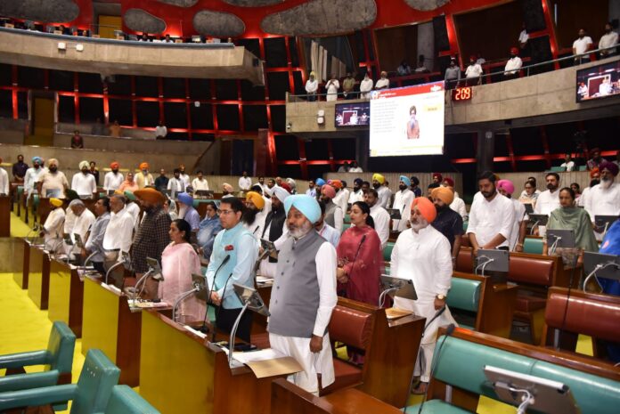 Punjab Vidhan Sabha pays obituary references to departed souls