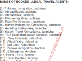 Punjab Police releases list of 25 illegal Travel Agents booked for luring youths; 20 FIRs registered pan Punjab